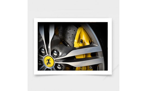Ferrari Portofino limited print automotive art V