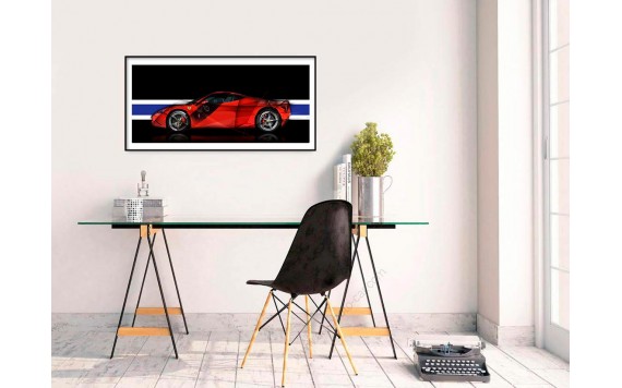 Tirage d'art Ferrari 458 Speciale II - Blue Line